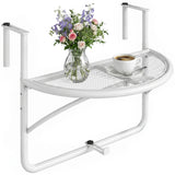 Table railing balcon suspendue ajustable support mural métal mini pupitre rangement