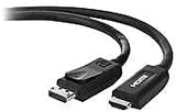 Belkin F2CD001b06-E Câble DisplayPort Mâle vers HDMI Mâle (6 pieds, Noir)