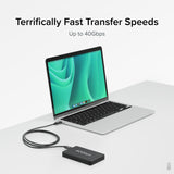 Câble Plugable Technologies USB4 avec charge 240W, 3,3 pieds (1M), US