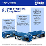 Cartouche de toner cyan Brother TN-229XXLC, rendement de 4000 pages
