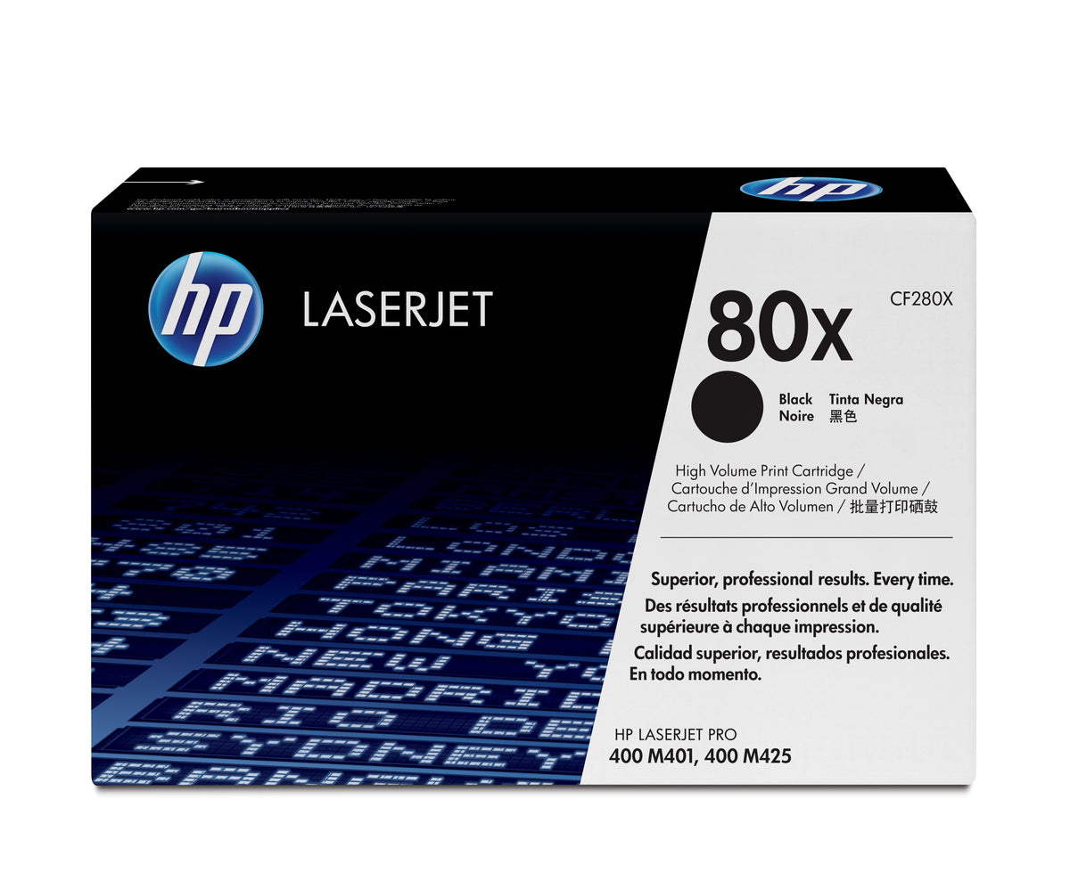80X CARTOUCHE DE TONER NOIR GRANDE CAPACITÉ POUR LASERJET PRO M401/M425