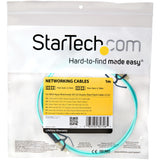 Câble Fibre Optique Multimode LSZH 1M 10Gb AQUA LC/LC Duplex 50/125