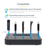Duplicateur et effaceur autonome de clé USB 1 à 5 StarTech.com