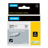 Tubes d'étiquettes thermorétractiles DYMO Rhino Industrial | 12mm x 1,5m | Bleu