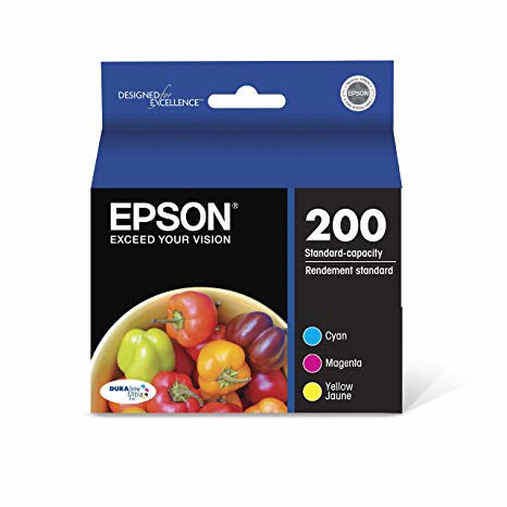 Epson 200 Ink Cartridge 3-Pack - Cyan, Magenta, Yellow