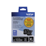 Cartouche d'encre noire Brother LC-1032PKS, rendement XL