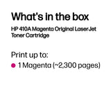 Cartouche de toner LaserJet HP 410A magenta authentique