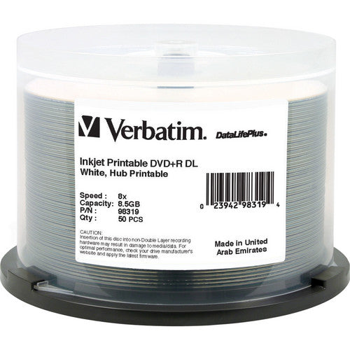 Verbatim 98319 DVD vierge 8,5 Go DVD+R DL 50 pc