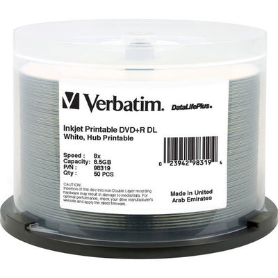 Verbatim 98319 DVD vierge 8,5 Go DVD+R DL 50 pc