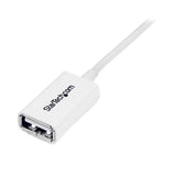 StarTech.com 3m White USB 2.0 Extension Cable Cord - A to A - USB Male