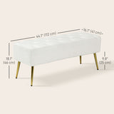 Banc de Chambre Rembourré Laine Agneau 44