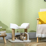 Cat Tower Condo for Indoor Cats, Small Cat Tree with Jute Scratching Posts