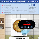 1.5 cu.ft Portable Compact Clothes Laundry Dryer with Intelligent Drying for Apartments Dorms RVs