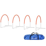 Dog Agility Kit Pet Obstacle Course Training Equipment Outdoor with Weave Poles