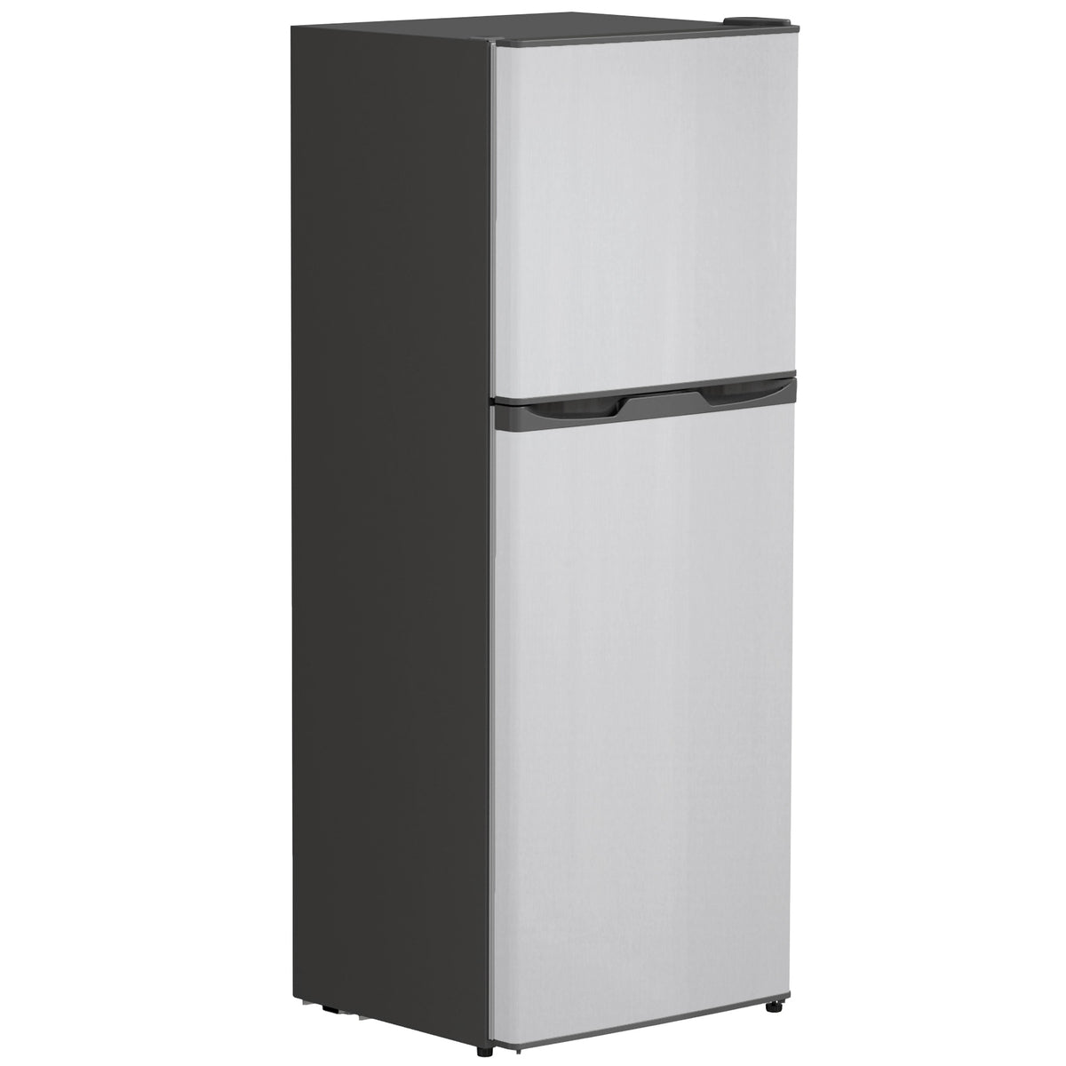 Double Door Mini Fridge with Freezer, 4.6 Cu.Ft Small Refrigerator with Thermostat, Shelves
