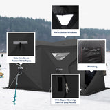5-8 Person Pop-up Ice Fishing Shelter