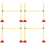 Dog Agility Training Equipment, 4 PCS Obstacle Course with Height Adjustable Jump Hurdle and Bag