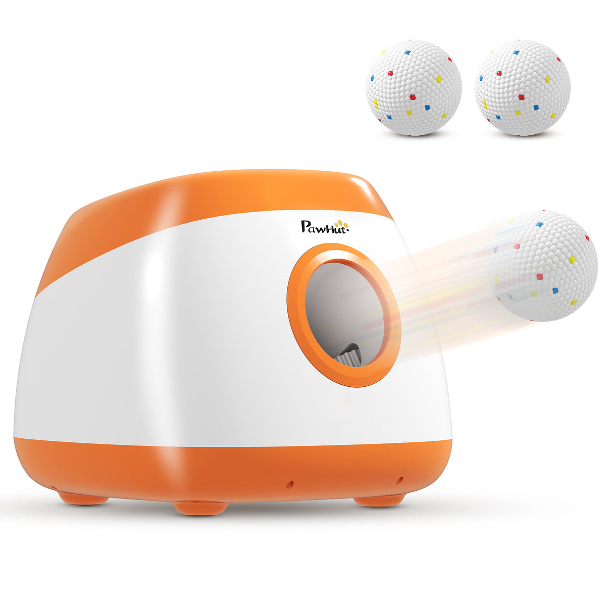 Automatic Dog Ball Launcher, Automatic Ball Launcher with 3 ETPU Balls, 26-79ft, for Medium and Large Dogs