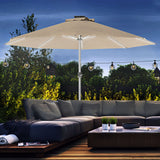 LED Patio Umbrella, Lighted Deck Umbrella with 4 Lighting Modes