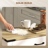 Buffet de cuisine, armoire de rangement de cuisine style fermette avec tiroir et étagère pour salon