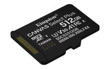 Kingston Technology 512GB microSDXC Canvas Select Plus Gen3 150MB/s A1