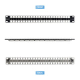 Panneau de brassage vierge StarTech.com 48 ports 1U, Cat6a