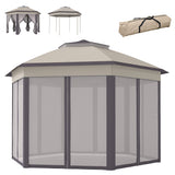 13' x 13' Pop Up Canopy Tent with Netting and Carry Bag