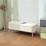 Banc de rangement 47 pouces, banc de pied de lit