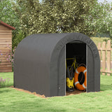 6' x 8' Outdoor Storage Shed, Heavy Duty Galvanized Steel Portable Shed for Bike