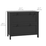 2 Drawer File Cabinet, Lockable Filing Cabinet with Adjustable Hanging Bar for Letter, A4