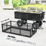 Chariot de jardin en acier, roues 10