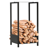 Range-bûches, support de stockage de bois d'intérieur et d'extérieur
