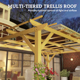10' x 13' Wood Pergola