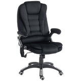 Reclining Massage Office Chair, Executive Office Chair with High Back, Swivel Wheels