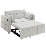 Canapé-lit convertible 3-en-1, dossier ajustable
