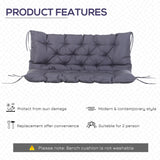 2 Seater Garden Bench Cushion