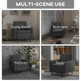 Fauteuil d'appoint moderne rembourré avec poches latérales et coussin pour chambre à coucher