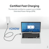 Plugable TBT4 240W EPR Cable Thunderbolt 4 240W EPR Cable 3.3FT