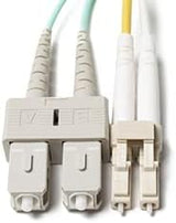 FiberCablesDirect - Câble Fibre OM4 LC SC 30M | Plenum 100Gb Dup