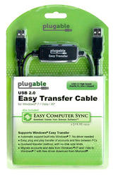 Câble de transfert USB Plugable Technologies, utilisation illimitée, transfert de données