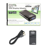 Adaptateur graphique Plugable Technologies USB 2.0 vers VGA pour multiples