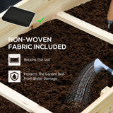 3 Tier Raised Garden Bed with 9 Grow Grids and Bed Liner for Garden