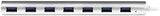 StarTech.com 7 Port Compact USB 3.0 Hub with Built-in Cable - Aluminum
