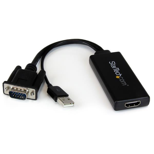 StarTech.com adaptateur VGA vers HDMI avec audio USB et alimentation – VGA portable