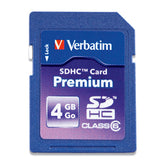 Carte SDHC Premium Verbatim™ 4 Go