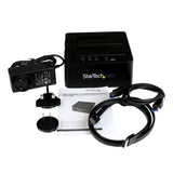 Duplicateur de disque dur double baie StarTech.com, autonome USB 3.0 (5 Gbit/s)