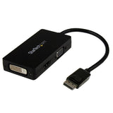 StarTech.com Travel A/V adapter: 3-in-1 DisplayPort to VGA DVI or HDMI