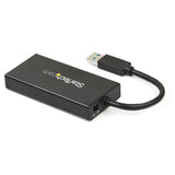StarTech.com Concentrateur USB 3.0 portable 3 ports plus Ethernet Gigabit - 5Gbps