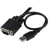 Commutateur KVM VGA USB 2 ports StarTech.com - Alimenté USB avec télécommande