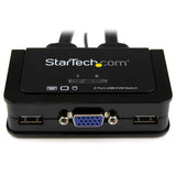 Commutateur KVM VGA USB 2 ports StarTech.com - Alimenté USB avec télécommande